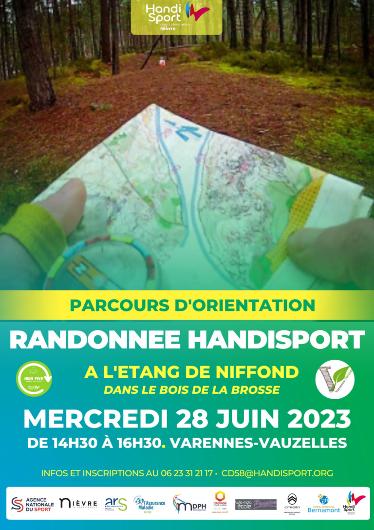 RANDONNEE HANDISPORT AVEC PARCOURS DORIENTATION COMITE DEPARTEMENTAL