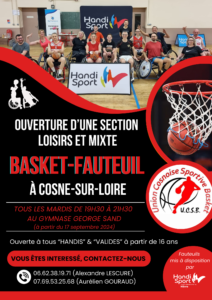 SECTION BASKET-FAUTEUIL A COSNE