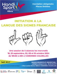 NOUVELLE SESSION D’INITIATION LSF