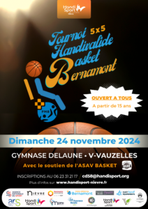 Tournoi Handivalide de Basket-Fauteuil BERNAMONT